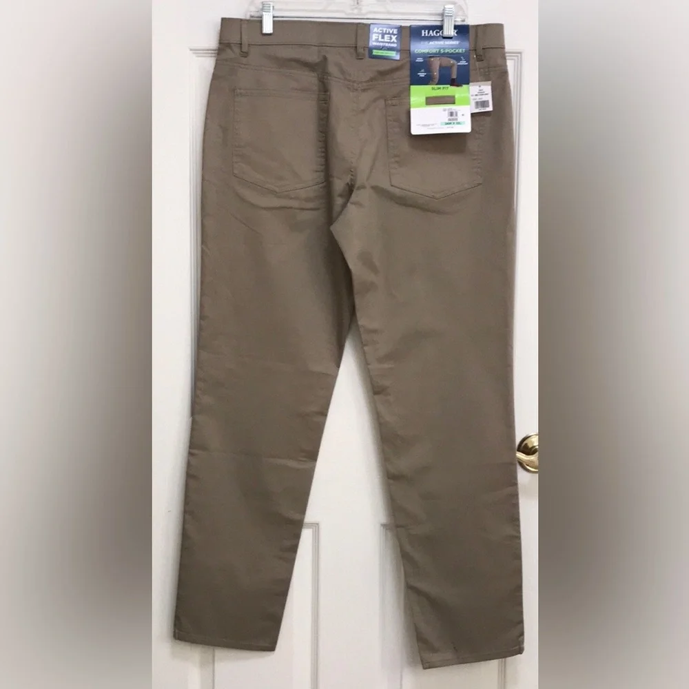 NWT Haggar Active Series Broken Twill Pants